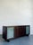 Early 21st Century Vintage Frosted Glass Door Ebony Sideboard For Sale - Image 5 of 15