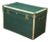 Vintage Green Mail Trunk For Sale