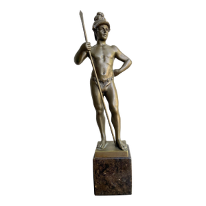 Spiro Schwatenberg Bronze Soldier Figure Sculpture
