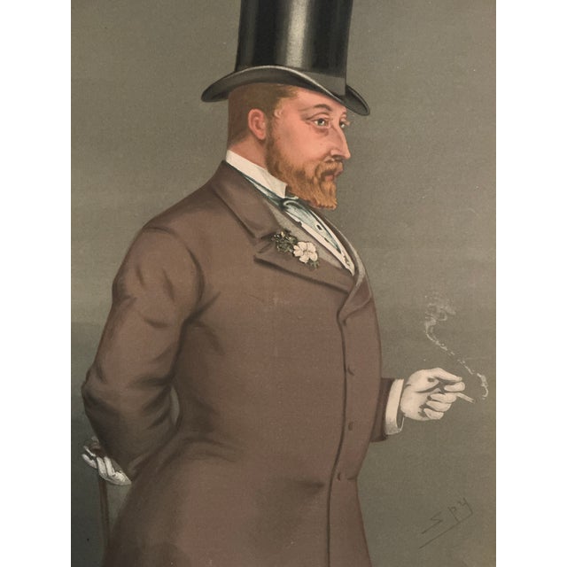 Antiquarian Vanity Fair Print - Duke of Wales / Edward VII - 1878 For Sale - Image 4 of 7