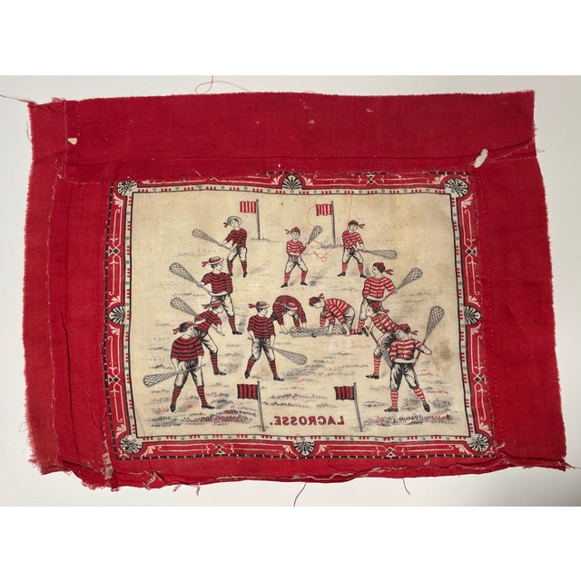 Textile 1880s Storybook Bandana Quilt Squares - Collection of Six For Sale - Image 7 of 8