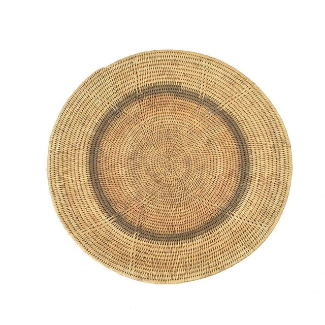 Early 20th Century Makenge Flat Wedding Basket Zambia 18 Inch For Sale In Denver - Image 6 of 6