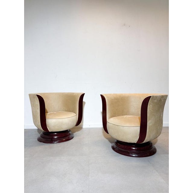 Art Deco Tulip Lounge Chair from Hotel Le Malandre For Sale - Image 11 of 11