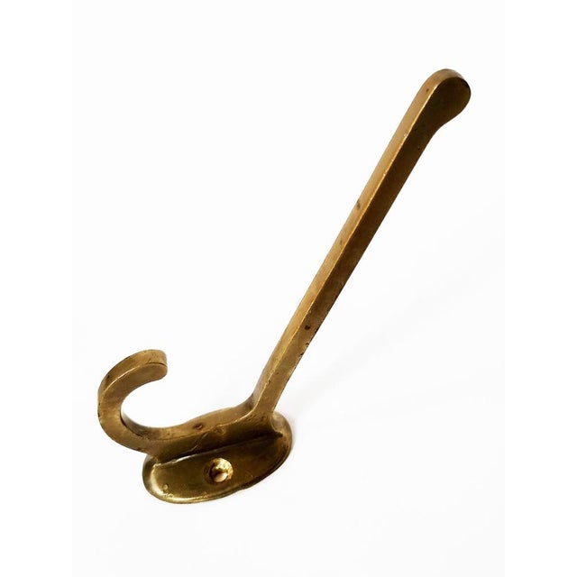 Viennese Art Nouveau Brass Wall Hooks, 1900s, Set of 7 For Sale - Image 14 of 17