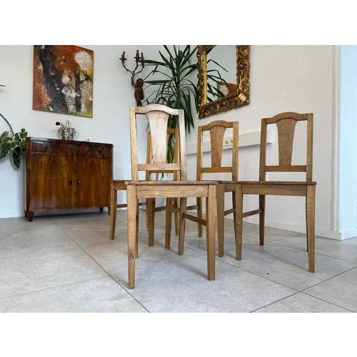 Farmhouse Spruce Chairs, Set of 4 For Sale - Image 6 of 10