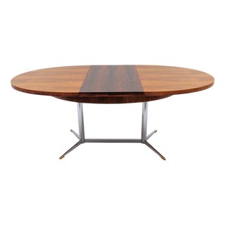 Scandinavian Rosewood Folding Dining Table, 1960s For Sale