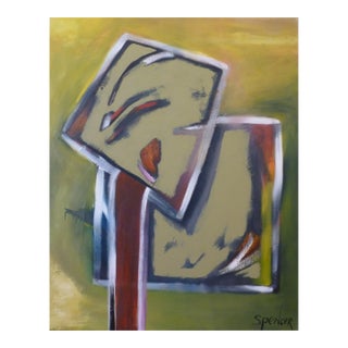 "Schrodinger's Cat" Abstract Oil and Acrylic Painting by Scott A. Spencer For Sale
