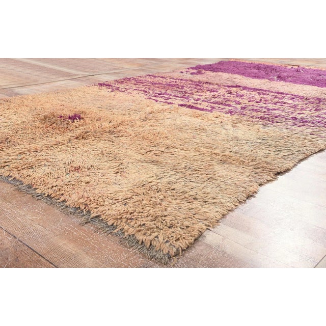 Textile Vintage Purple Beni MGuild Moroccan Rug - 05'10 X10'02 For Sale - Image 7 of 9