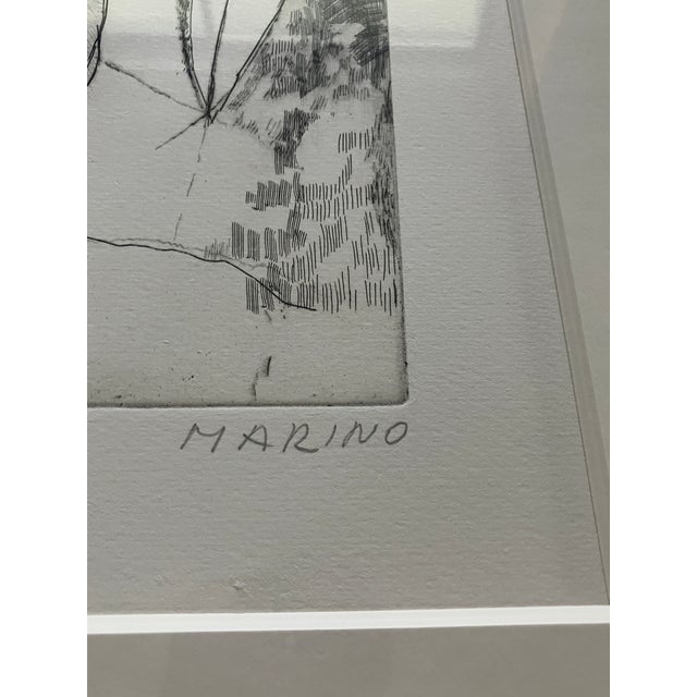 Marino Marini Original Etching, Rare Edition of Only 20. Signed, Framed, Numbered Xiv/Xx For Sale - Image 9 of 12