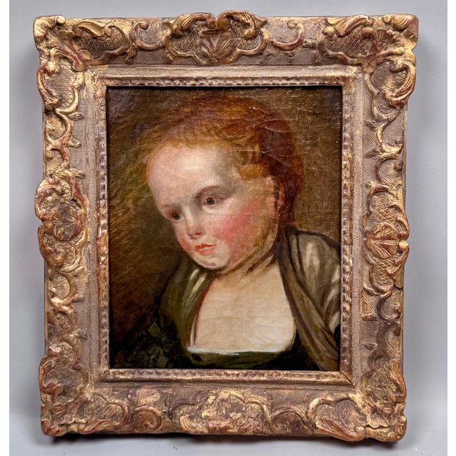 Portrait of a Young Girl, 1780, Oil Painting, Framed For Sale - Image 6 of 6