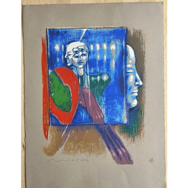 Romulo Maccio, Composition, Serigraph, 1978 For Sale - Image 4 of 6