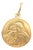 Vintage 1960s Italian 18k Saint Anthony of Padua Holding Baby Jesus Medallion For Sale