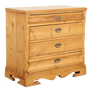 Pine Chest of Four Drawers, Denmark Circa 1880 For Sale