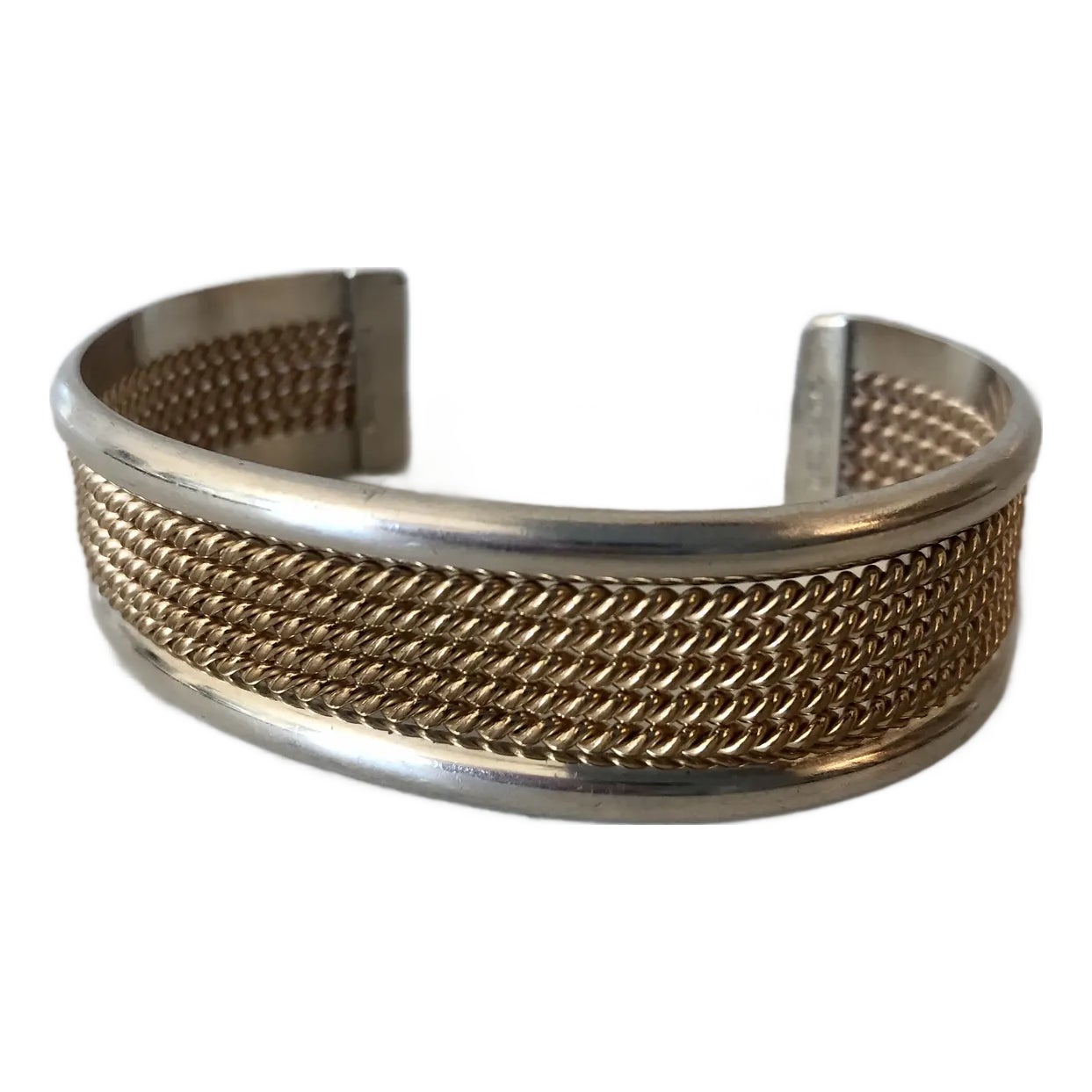 Tahe Sterling Bracelet Elaine Tahe Sterling Silver Navajo Rope
