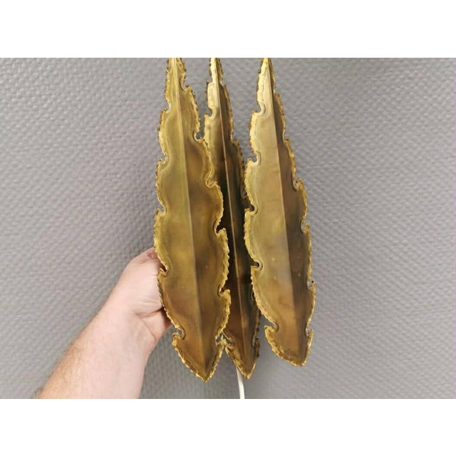 Two fantastic brutalist wall lamps in brass, designed by Svend Aage Holm Sørensen for his own company in the 1960s. Made...