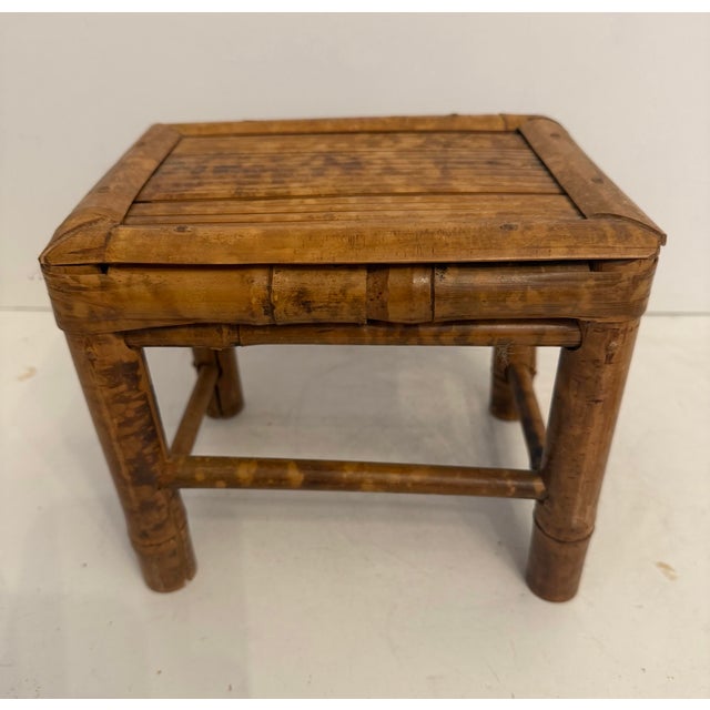 Stacking Bamboo Burnt Tortoise Plant Stands For Sale In New York - Image 6 of 12