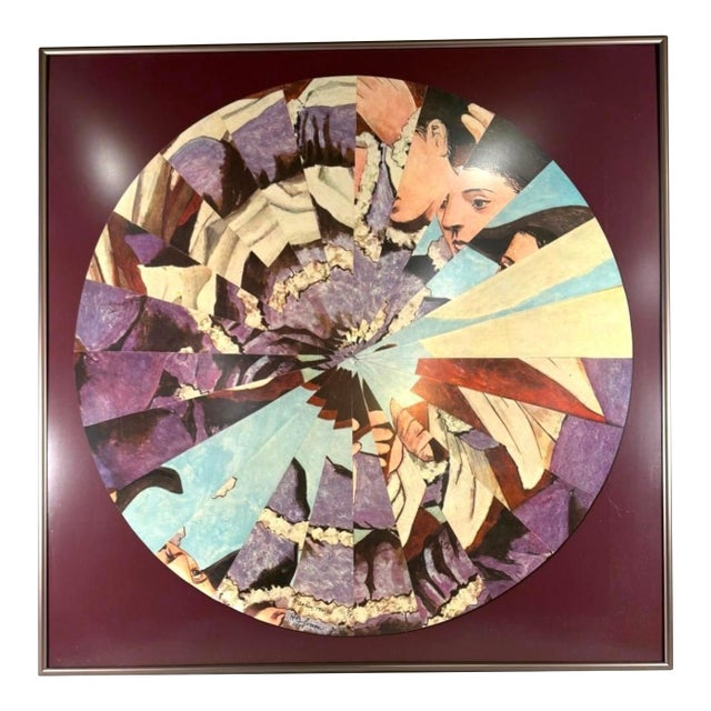 "Picasso/Tondo" #1/5 — Framed Collage, Herbert Simon 2008 For Sale