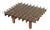 Mid-Century Wood and Glass Coffee Table in the style of Gianfranco Frattini, 1970 For Sale