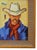 Farmhouse Impressionist Farmhouse Western Cowboy Painting Including the Antiqued Gold Wood Frame For Sale - Image 3 of 5