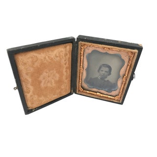 Daguerrotype Copper Framed Portrait For Sale