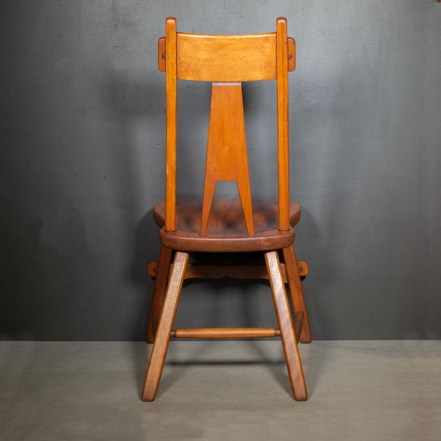 Antique Sikes "Colonist Craft" Solid Hardwood Dining Set c.1930 For Sale - Image 13 of 18