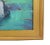 Green Silvio Silvestri, Listed Artist Seascape Landscape Oil Painting Including the Antiqued Gold Wood Frame For Sale - Image 8 of 12