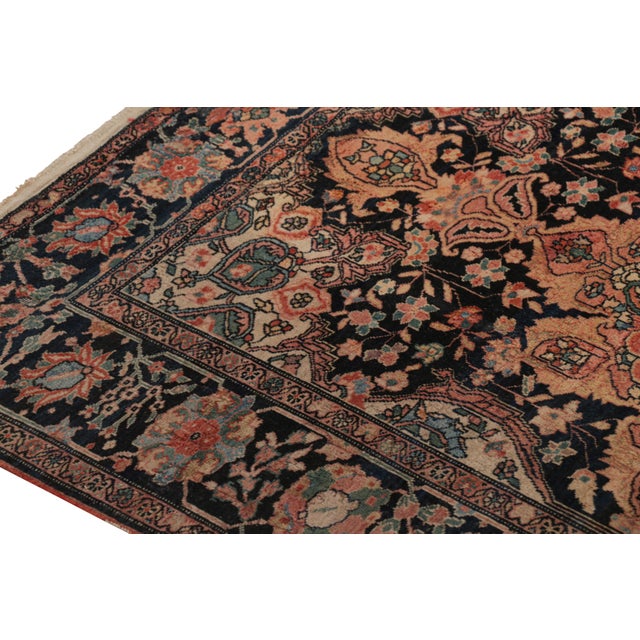 Antique Farahan Persian Rug With Colorful Floral Medallion, From Rug & Kilim For Sale In New York - Image 6 of 8