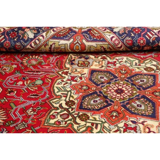 Middle Eastern Hand-Knotted Tabriz Rug For Sale - Image 10 of 11