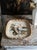 A striking and substantial mid-century Italian art pottery dish, beautifully reimagined as a large ceramic catchall,...