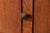 Brown Stickley Harvey Ellis Collection Arts & Crafts Inlaid Oak and Leaded Glass Bookcase With Drop Front Secretary Desk For Sale - Image 8 of 18