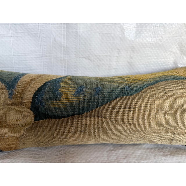 17th Century 17th Century Antique Brussels Tapestry Pillow For Sale - Image 5 of 6