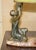 Antique French Art Deco Cold Painted Bronze Table Lamp with Marble Base For Sale - Image 5 of 18