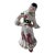 Vintage Mid-Century Ceramic Arts Studio Dancing Polish Lady Figurine For Sale