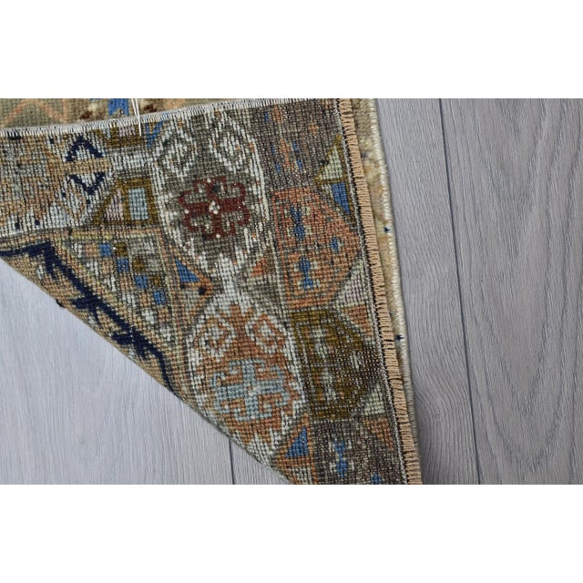 Art Deco 1960s Decorative Turkish Small Rug For Sale - Image 3 of 6