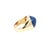 17.61 CTW Mid-Century No Heat Burmese Sapphire 18k Yellow Gold Ring, Size 7 For Sale - Image 4 of 11