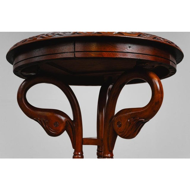 Biedermeier Style Side Table in Mahogany, Late 20th Century For Sale - Image 13 of 15