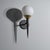 Italian Wall Sconce in Black Steel and Brass, 1950s For Sale - Image 4 of 6