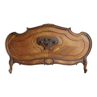 Early 20th Century Antique French Rococo Style Queen / Full Headboard For Sale