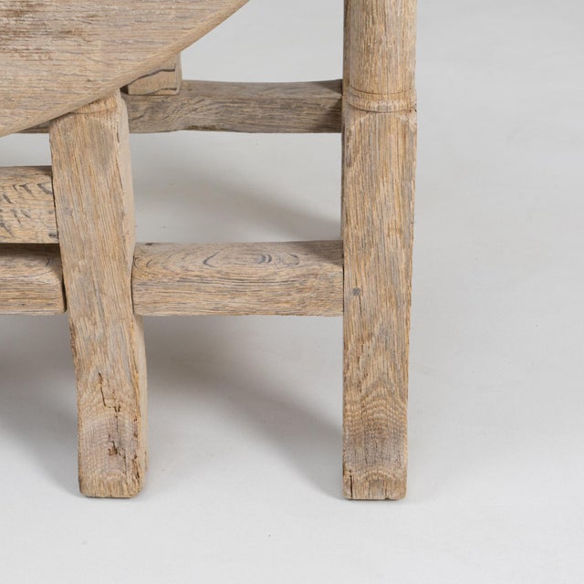 1900s French Oak Drop Leaf Table For Sale - Image 14 of 18