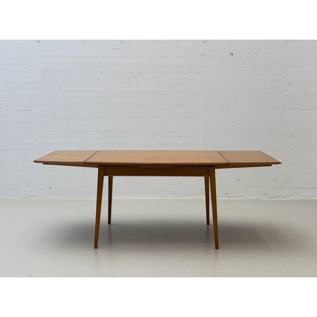 Brown Extendable Dining Table in Cherry Wood from Willisau, Switzerland, 1960s For Sale - Image 8 of 17