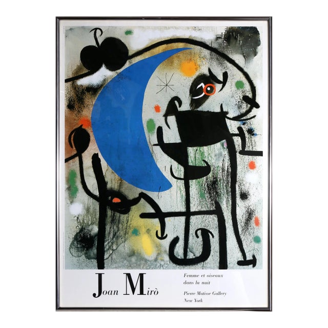 Femme Et Oiseux Dans La Nuit, Joan Miro For Sale