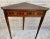 Mid-Century French Modernist Triangular Wooden Side Table with Marquetry, 1950s For Sale - Image 6 of 10