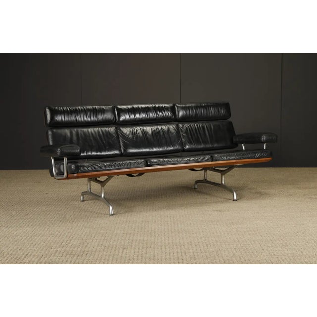 Eames Three-Seat Sofa by Ray and Charles Eames for Herman Miller, Signed For Sale In Los Angeles - Image 6 of 18