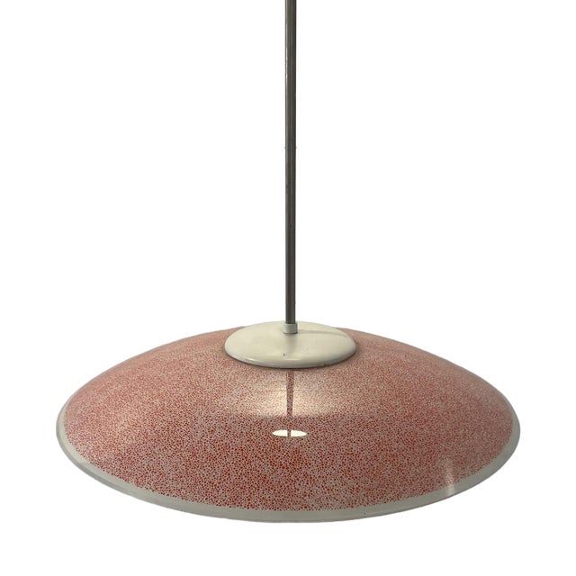 Space Age UFO Glass Ceiling Lamp attributed to Umage for Astaria, 1970s For Sale