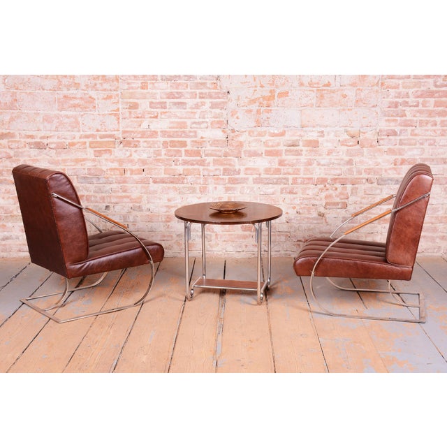 Bauhaus Chairs in Leather and Steel, 1920s, Set of 2 For Sale - Image 14 of 16
