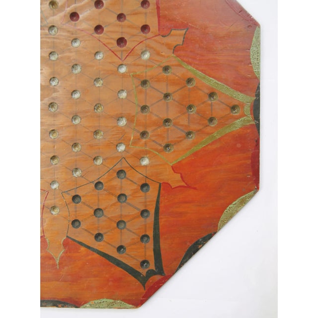 American Circa 1930s Handmade Chinese Checkers Gameboard For Sale - Image 3 of 8