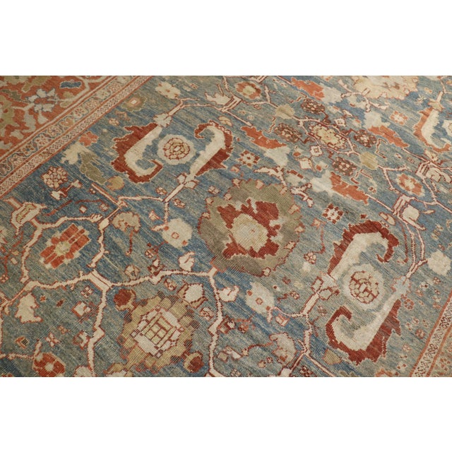 Late 19th Century Antique Sultanabad Mahal Persian Carpet For Sale - Image 5 of 6