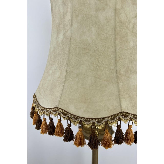 Vintage Floor Lamp with Tassel Shade For Sale - Image 4 of 18