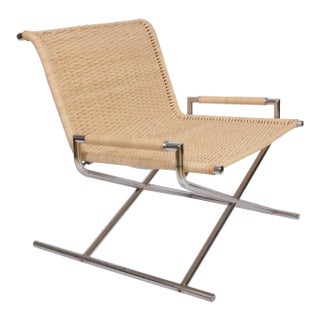 1970s Vintage Ward Bennett for Brickell "Sled" Lounge Chair For Sale