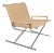 1970s Vintage Ward Bennett for Brickell "Sled" Lounge Chair For Sale